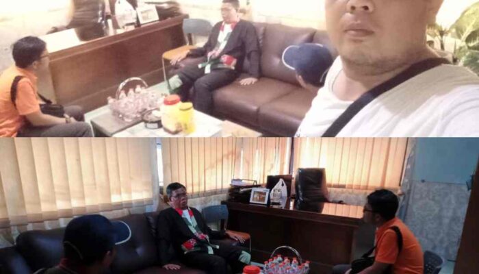 Pererat Sinergitas, Camat Tanah Sareal Terima Audiensi Media Realita