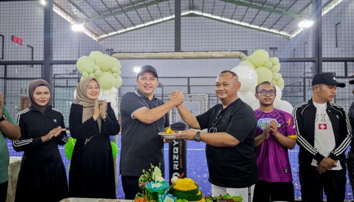 Dukung Pembibitan Atlet,Mas Rusdi Hadir Bersama Forkopimda Resmikan Rizqi Sport Center.