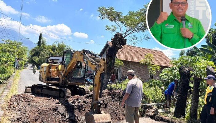 Gorong Gorong Rusak Di Ruas Jalan  Kepulungan DiBenahi,Ketua DPRD Apresiasi Gercap Pemkab Respon Aduan Masyarakat.