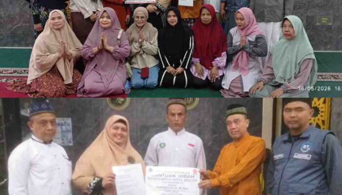 Pemkot Kota Bogor Serahkan  Dana Hibah untuk Masjid Al Mi’raj di kelurahan Cibuluh