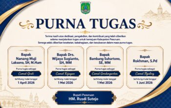 Hadiri Pelepasan 4 Camat Yang Purna Tugas, Ini Pesan Mas Rusdi