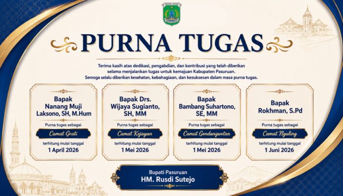 Hadiri Pelepasan 4 Camat Yang Purna Tugas, Ini Pesan Mas Rusdi