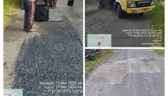 Jalan Rusak Sukolilo- Ledug Prigen Sepanjang 1 km Sudah di Benahi, Dewan Barharap Bisa Dukung Kelancaran Transportasi Menuju Kawasan Wisata Prigen