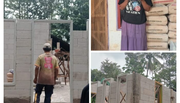Sejumlah Penerima Bantuan BSPS di Desa Ampelsari Mulai Rehab Rumah 