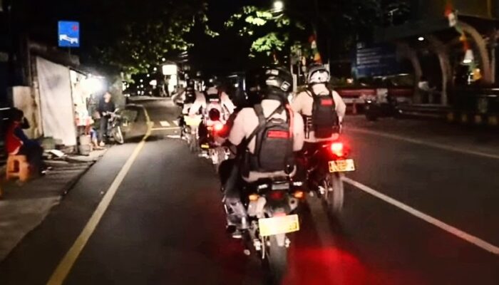 Rawan Perbuatan Kriminal, Polres Metro Kota Depok Tingkatkan Patroli Malam Hari