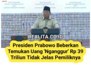 Prabowo Beberkan Temuan Uang ‘Nganggur’ Rp 39 Triliun Tidak Jelas Pemiliknya