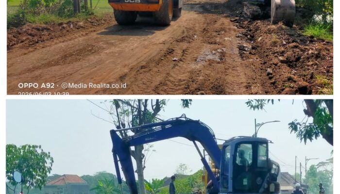 Cegah Kerusakan Akibat Genangan Banjir,Jalan Bendungan Kraton di Beton Rigid