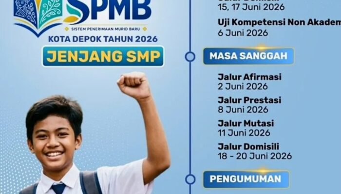 SPMB SMP Jalur Prestasi Kota Depok Dibuka 4-5 Juni, Cek Info Lengkapnya