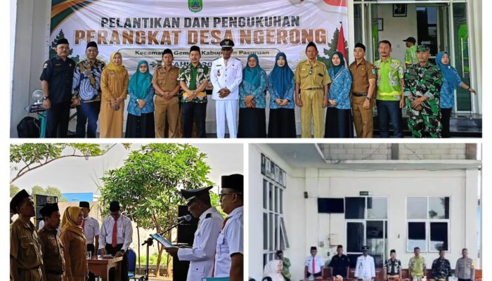 Kades Ngerong Lakukan Rotasi Perangkat Dan Pelantikan Kasun,Ini Pesan Abah Jemik Sadiman.SH
