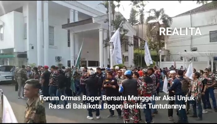Forum Ormas Bogor Bersatu Menggelar Aksi Unjuk Rasa di Balaikota, Berikut Tuntutannya