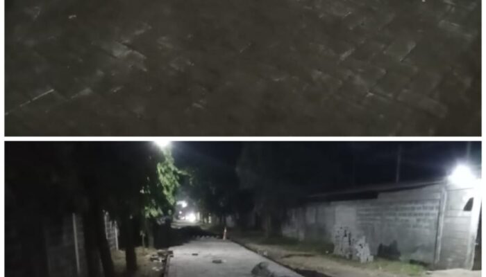 Pemkab Benahi Jalan Berlubang di Dusun Ngering Desa Legok Melalui Pavingisasi