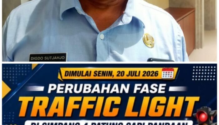 Rencana Uji Coba Perubahan Fase Traffic light Di Simpang Empat Patung Sapi Pandaan, ini Penjelasan Kadishub Kabupaten Pasuruan Digdo Sutjahjo