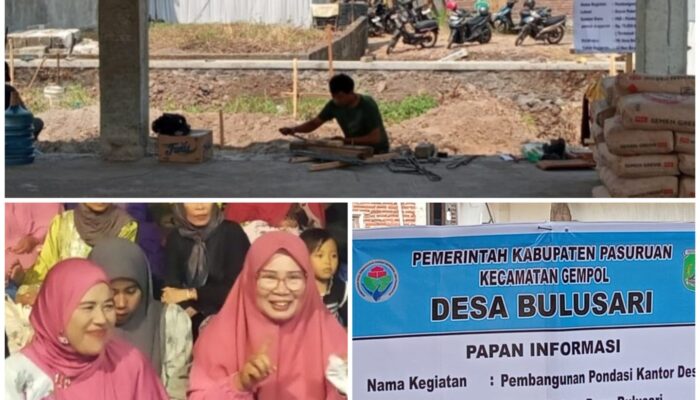 Manfaatkan PAD Desa Untuk Bangun Kantor Desa, Komitmen Tingkatkan Fasilatas Pelayanan Publik.