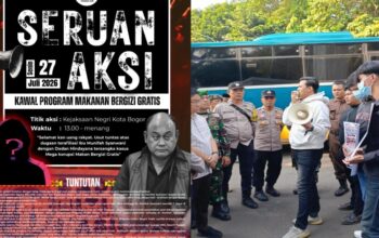 Meminta Aparat Profesional Menindak Kasus Penyimpangan MBG, BEM SA Menggelar Aksi di Kejaksaan Negeri Kota Bogor