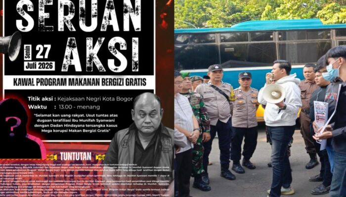 Meminta Aparat Profesional Menindak Kasus Penyimpangan MBG, BEM SA Menggelar Aksi di Kejaksaan Negeri Kota Bogor
