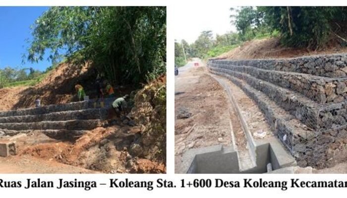 Pergeseran Tanah pada Ruas Jalan Jasinga – Koleang Sta. 1+600 Desa Koleang Kecamatan Jasinga sudah Tertangani oleh UPTD IJJ Kelas A Wilayah VII