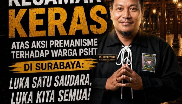 Pengurus Cabang PSHT Mengecam Terjadinya Premanisme Oleh Oknum DC di Surabaya