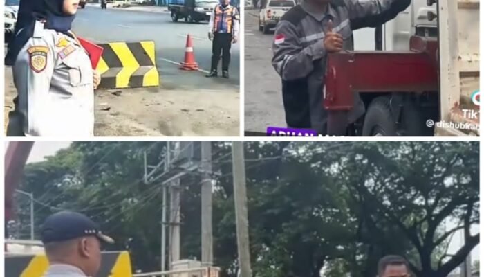 Respon Aduan Masyarakat, Pemkab Pasuruan Pasang Brikade Beton di Jalan Raya Bundaran Apollo