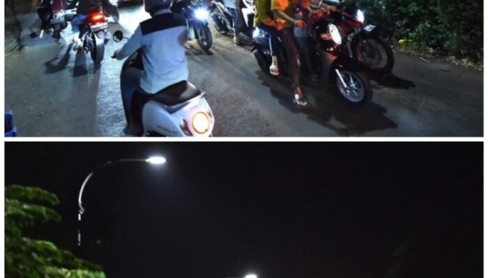385 Titik PJU Smart Sytem Rampung, Penerangan Jalan Bangil – Sukorejo Di Rasakan Masyarakat.