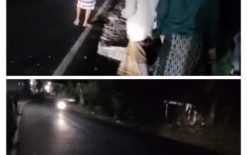 Jalan Nasional Paterongan Licin Ceceran Air Garam, Warga Soroti Lambannya Penanganan