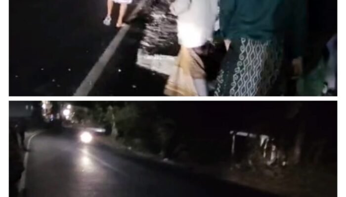 Jalan Nasional Paterongan Licin Ceceran Air Garam, Warga Soroti Lambannya Penanganan