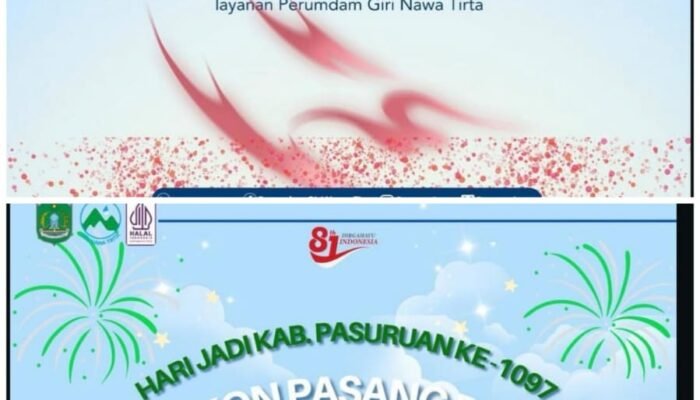 Kabar Gembira ! Perumda Giri Nawa Tirta Kabupaten Pasuruan Diskon Pasang Baru 50% dan Bebas Denda Hingga Akhir Tahun