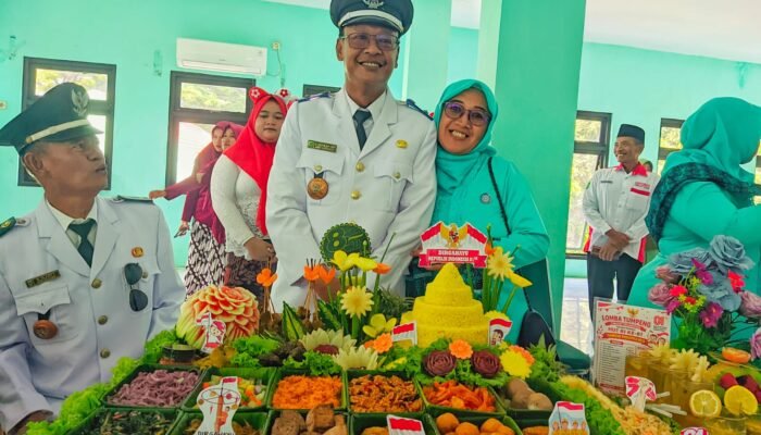 15 Desa Adu Kreasi Tumpeng,warnai Kemeriahan HUT RI Ke- 81