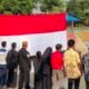 Warga Pohjentrek Gelar Upacara HUT Ke-81 RI di Dam Pleret, Bendera Merah Putih  17 Meter Membentang di Atas Sungai