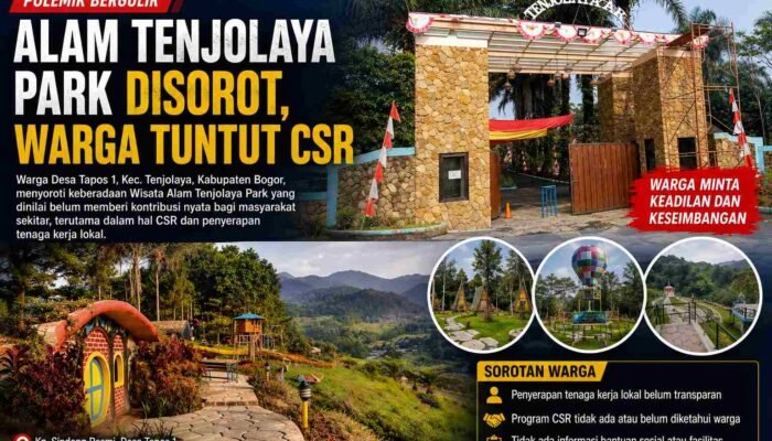 Polemik Alam Tenjolaya Park Bergulir, Warga Soroti CSR dan Penyerapan Tenaga Kerja Lokal