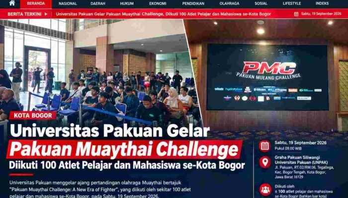 Universitas Pakuan Gelar Pakuan Muaythai Challenge, Diikuti 100 Atlet Pelajar dan Mahasiswa