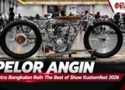 Membanggakan! Motor Kustom Pelor Angin Karya Putra Bangkalan Raih The Best of Show Kustomfest 2026