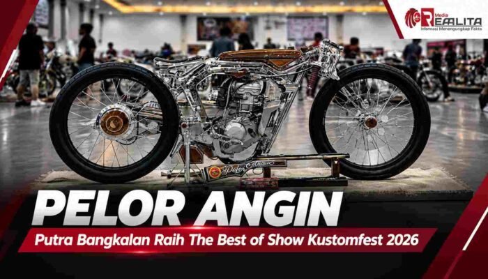 Membanggakan! Motor Kustom Pelor Angin Karya Putra Bangkalan Raih The Best of Show Kustomfest 2026
