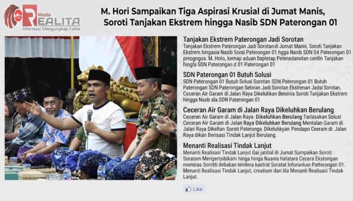 Tanjakan Maut, Sekolah Terhimpit, Air Garam Picu Kecelakaan: M. Hori Desak Pemkab Bangkalan Bertindak