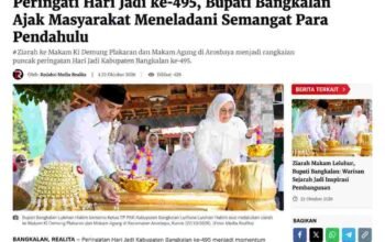 Hari Jadi ke-495 Bangkalan, Bupati Lukman Hakim Ziarah ke Makam Leluhur di Arosbaya