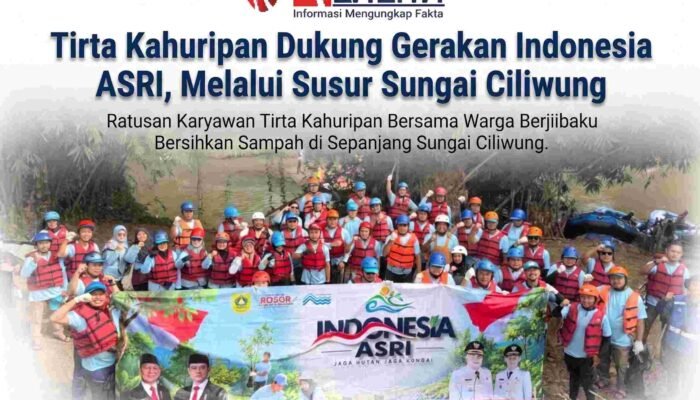 Tirta Kahuripan Dukung Gerakan Indonesia ASRI melalui Susur Sungai Ciliwung
