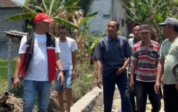 Wujudkan Aspirasi Petani, Anggota DPRD Pasuruan H. Heru Veri Nurcahya Tinjau Pembangunan JUT Desa Tanjungarum kecamatan Sukorejo